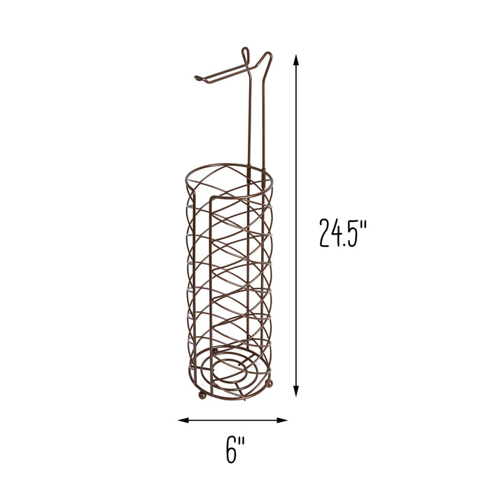 Honey Can Do Oil-Rubbed Bronze Toilet Paper Holder