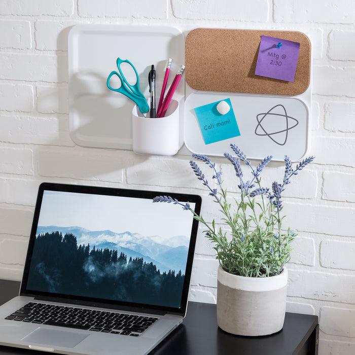 Honey Can Do Perch White Wally Organizer Base