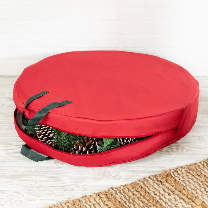 Honey Can Do Red 30-Inch Wreath Storage Bag