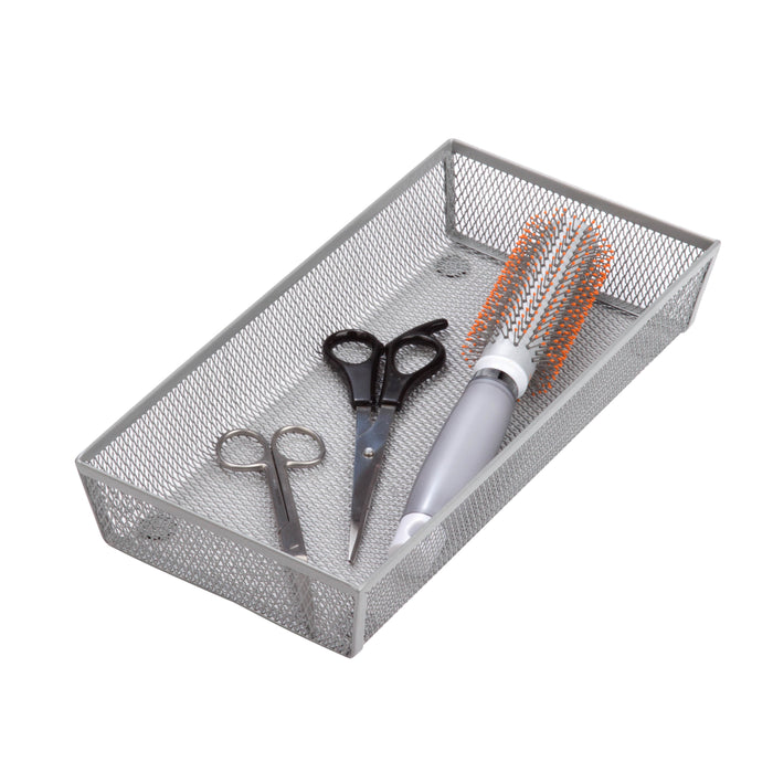 Honey Can Do Silver Mesh 12'' X 6'' Drawer Organizer