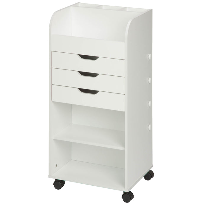 Honey Can Do White 3-Drawer Craft Storage Cart