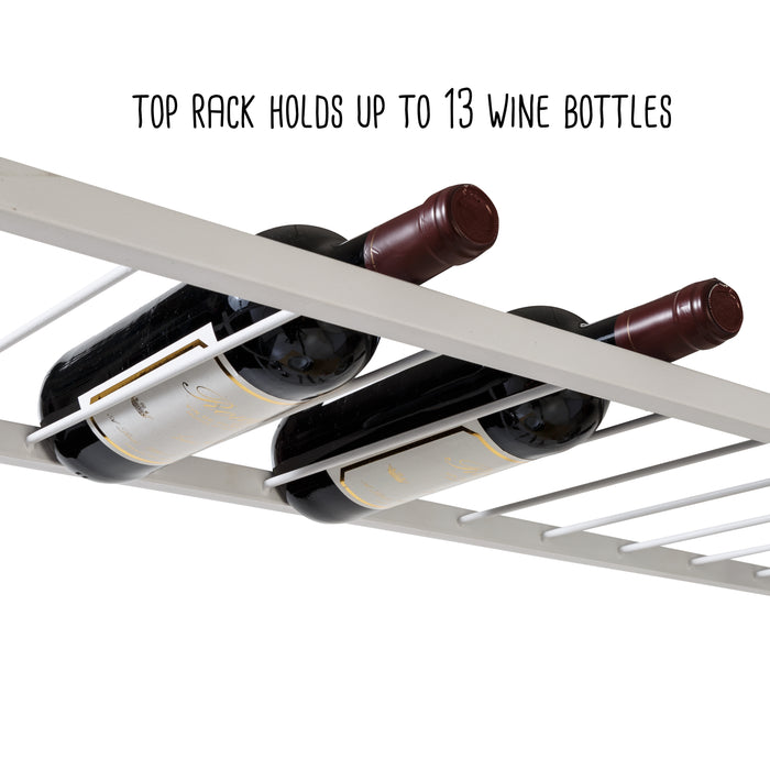 Honey Can Do White/Oak Kitchen Baker’s Rack