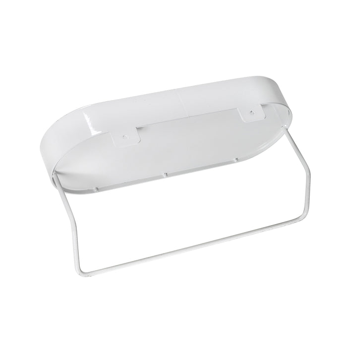 Honey Can Do White Oval Bath Shelf With Towel Bar