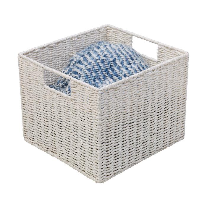 honey can do White Paper Rope Storage Crate