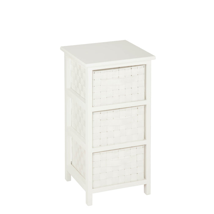 Honey Can Do White Small 3-Drawer Storage Chest