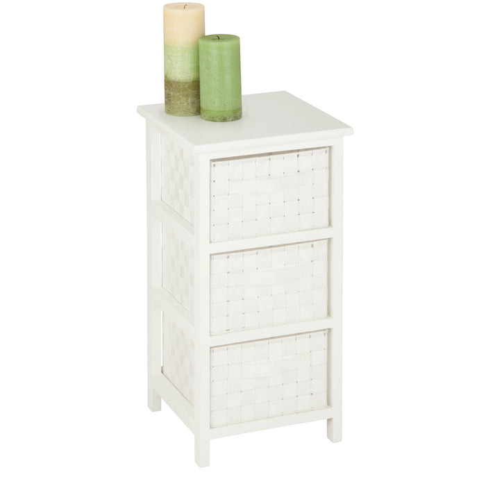 honey can do White Small 3-Drawer Storage Chest