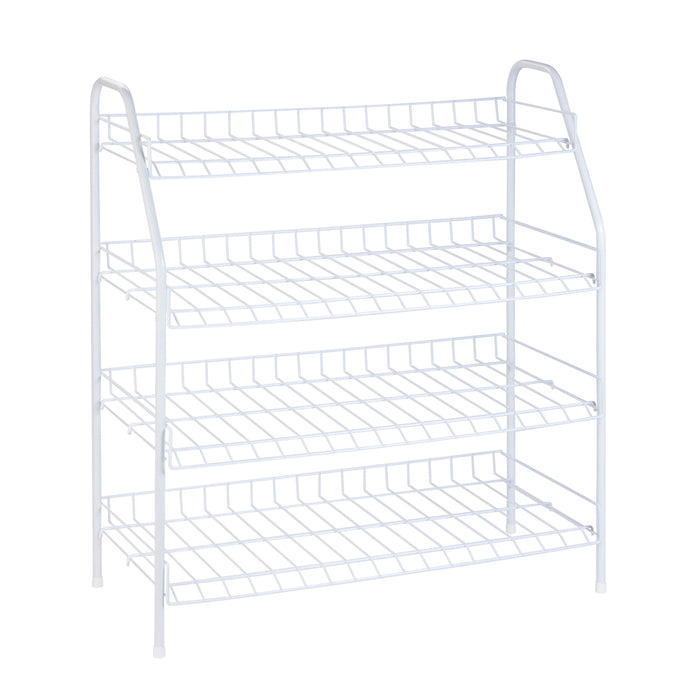 Honey Can Do White Steel 4-Tier Storage Rack