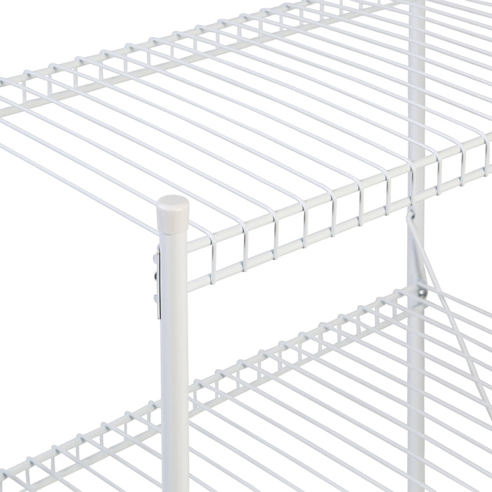 Honey Can Do White Steel 4-Tier Storage Shelf