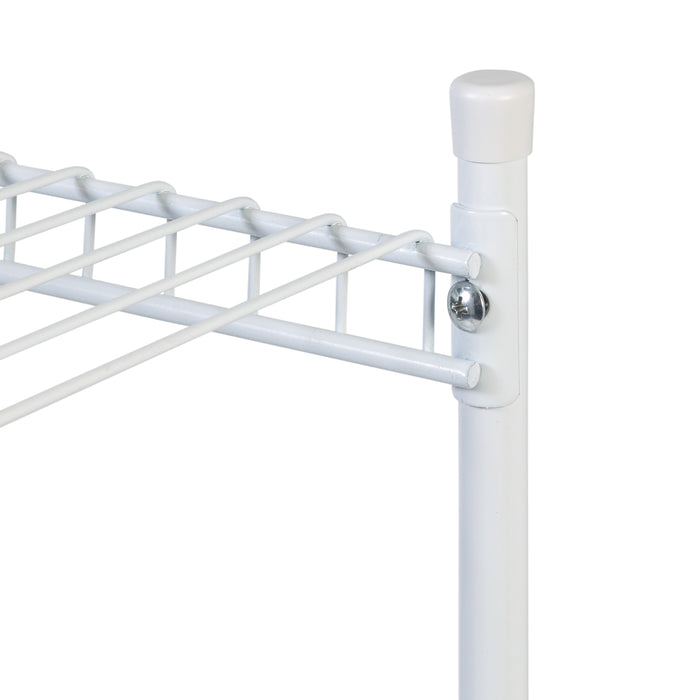 Honey Can Do White Steel 4-Tier Storage Shelf