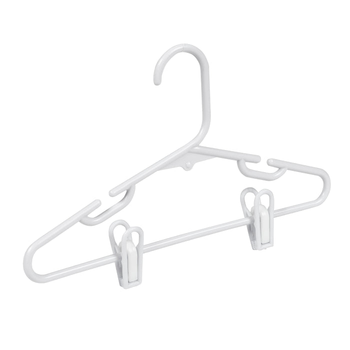 honey can do Kids White Clothes Hangers with Clips (18-Pack)