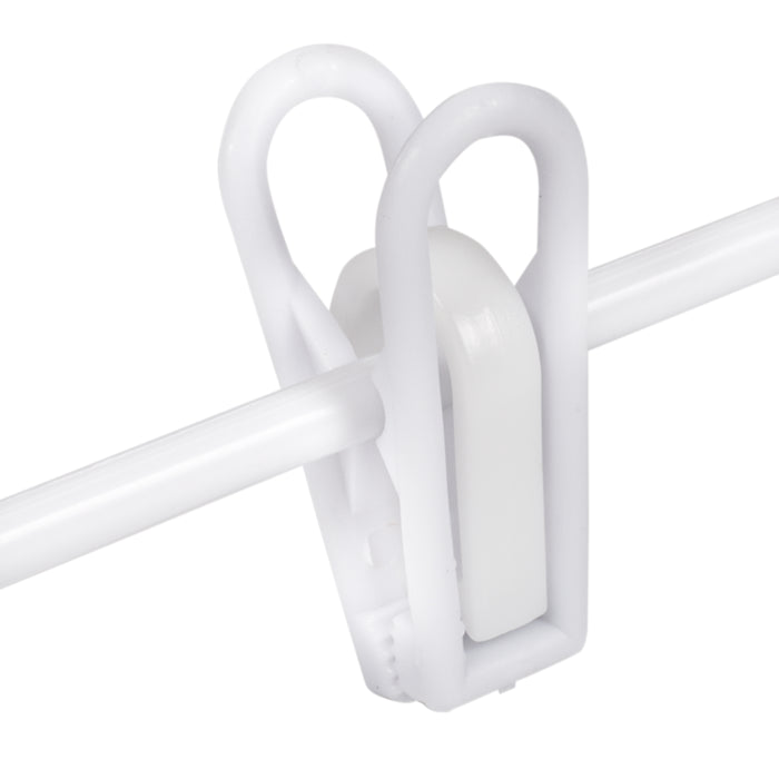 Honey Can Do Kids White Clothes Hangers With Clips (18-Pack)