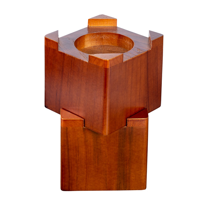 Honey Can Do Maple Finish Square Wood Bed Risers (Set Of 4)