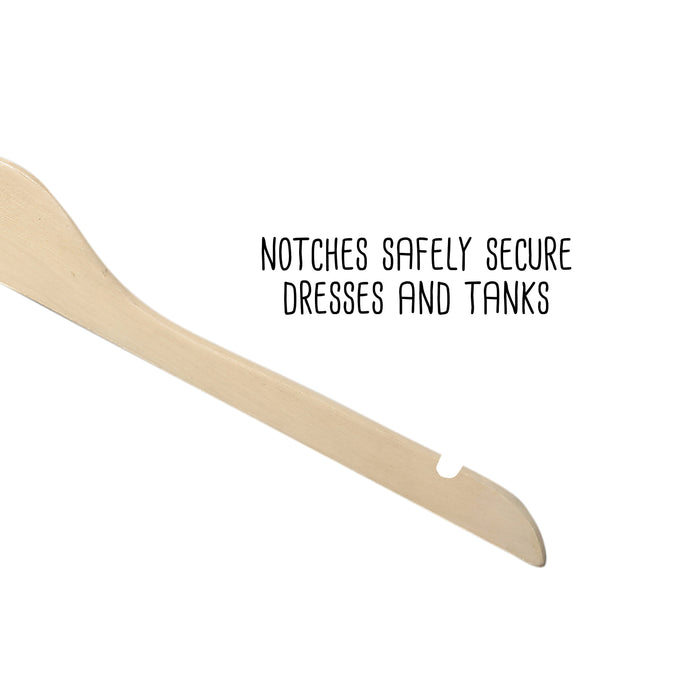 Honey Can Do Maple Finish Wood Shirt Hangers (20-Pack)