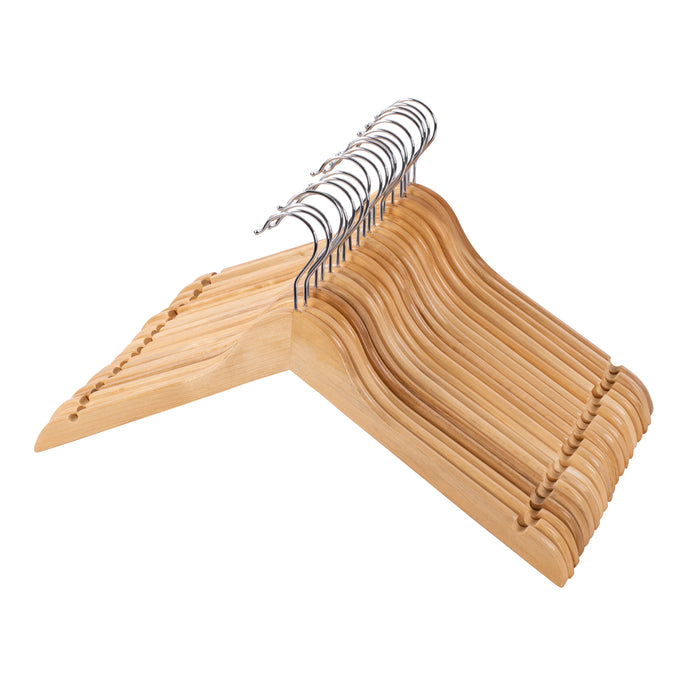 Honey Can Do Maple Finish Wood Shirt Hangers (20-Pack)