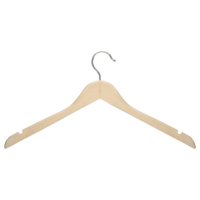 honey can do Maple Finish Wood Shirt Hangers (20-Pack)