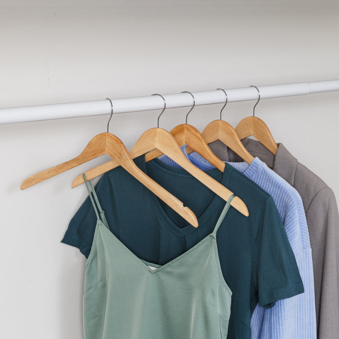 Honey Can Do Maple Finish Wood Shirt Hangers (20-Pack)