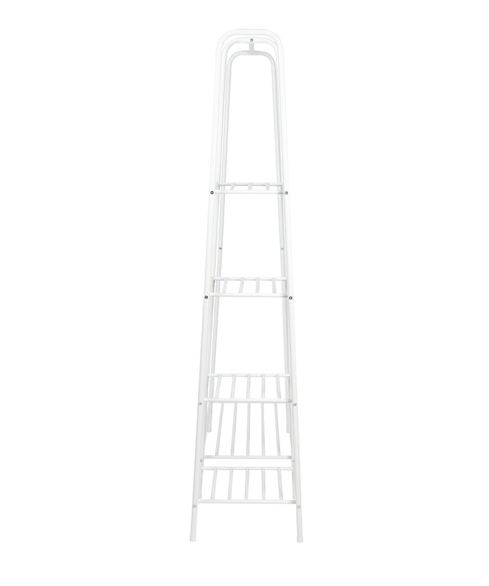 Honey Can Do Matte White Metal Freestanding Open Closet