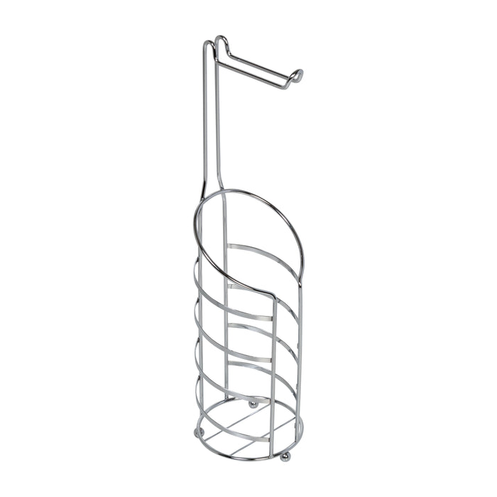 Honey Can Do Metal Curved Wire Freestanding Toilet Paper Holder And Dispenser