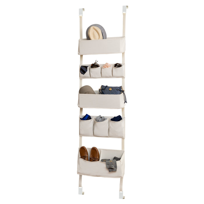 honey can do Natural 10-Pocket Over-The-Door Closet Organizer