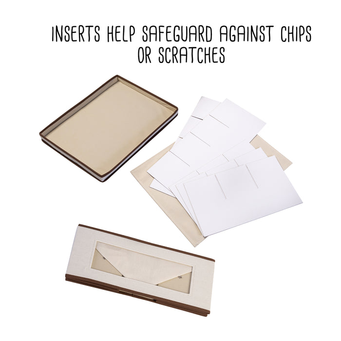 Honey Can Do Natural 18" X 14" Canvas Window Storage Box With Lid