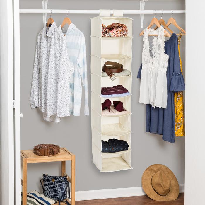 Honey Can Do Natural 8-Shelf Hanging Closet Organizer