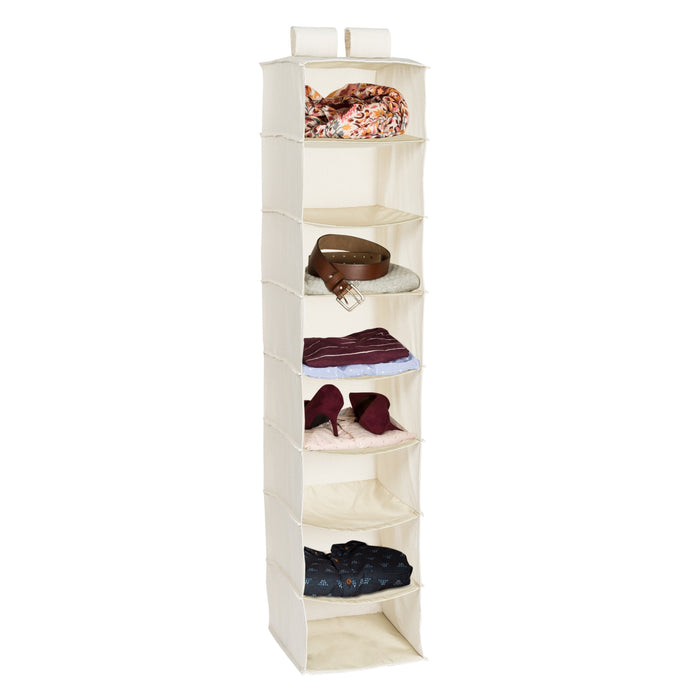 honey can do Natural 8-Shelf Hanging Closet Organizer
