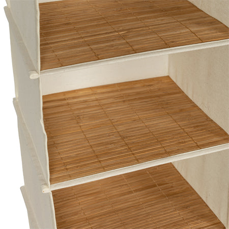 Honey Can Do Natural/Bamboo 6-Tier Hanging Closet Organizer