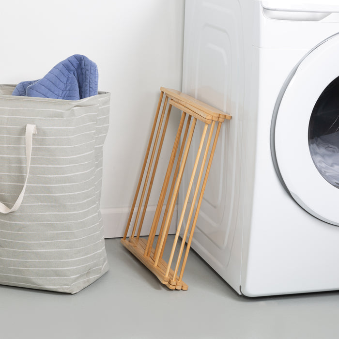 Honey Can Do Natural Bamboo Compact And Collapsible Clothes Drying Rack