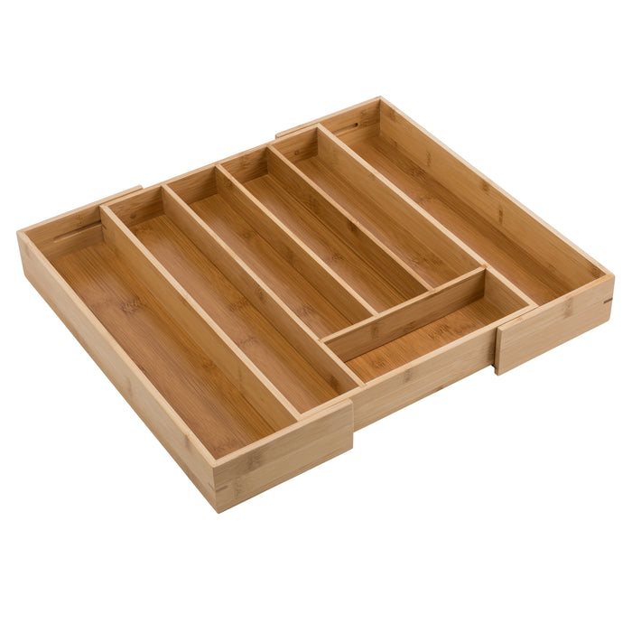 Honey Can Do Natural Bamboo Expandable Drawer Organizer