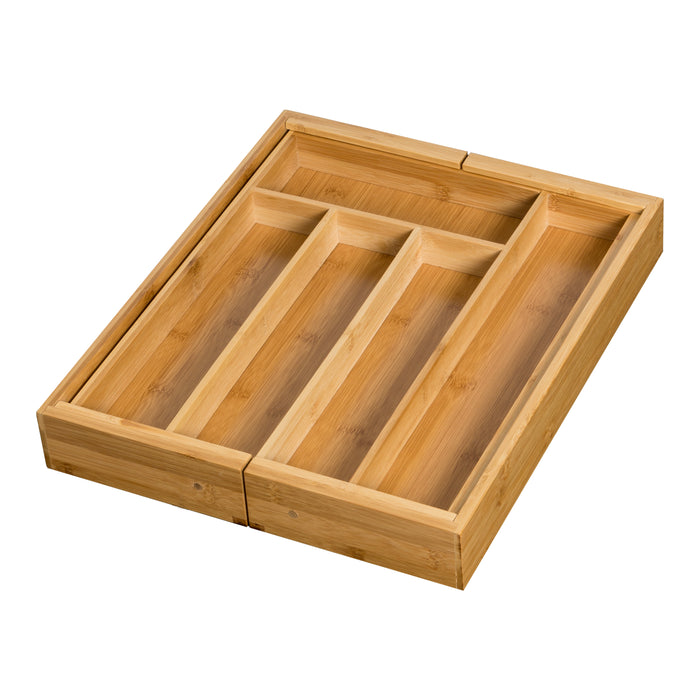 Honey Can Do Natural Bamboo Expandable Kitchen Drawer Organizer