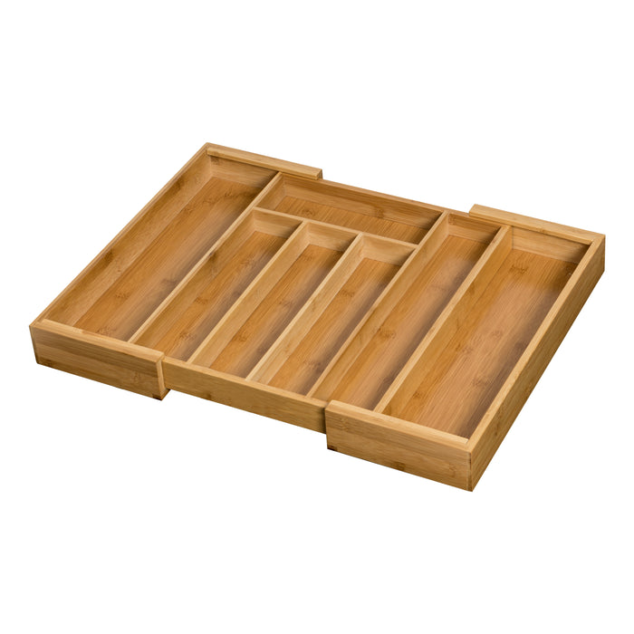Honey Can Do Natural Bamboo Expandable Kitchen Drawer Organizer