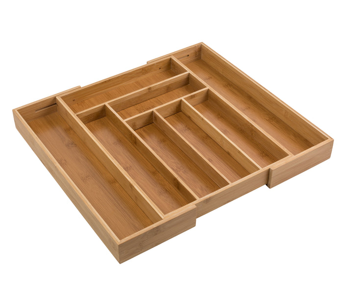 Honey Can Do Natural Bamboo Expandable Large Drawer Organizer