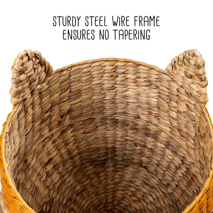 Honey Can Do Natural/Orange Fox Shaped Storage Baskets (Set Of 2)
