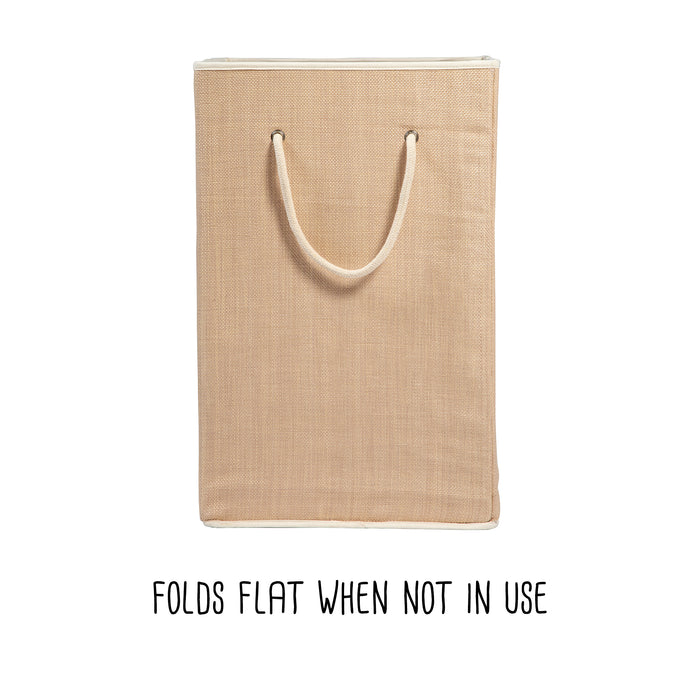 Honey Can Do Natural Resin Square Laundry Hamper With Handles