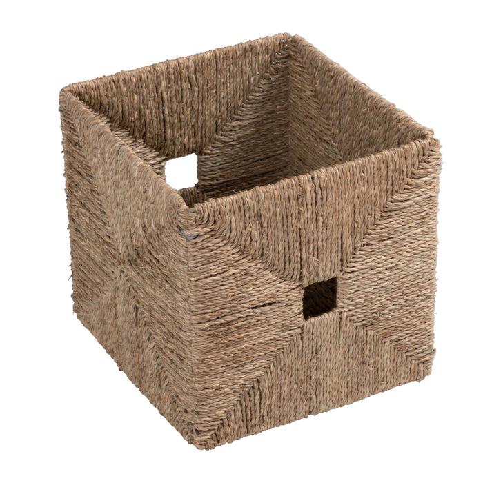 Honey Can Do Natural Seagrass Collapsible Storage Basket