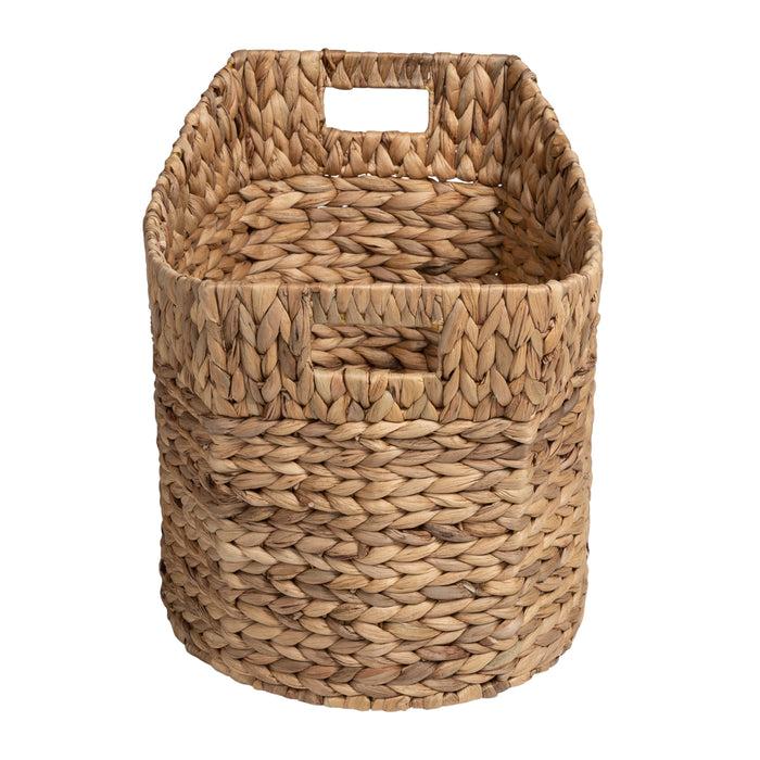 Honey Can Do Natural Water Hyacinth Large Nesting Baskets (Set Of 3)