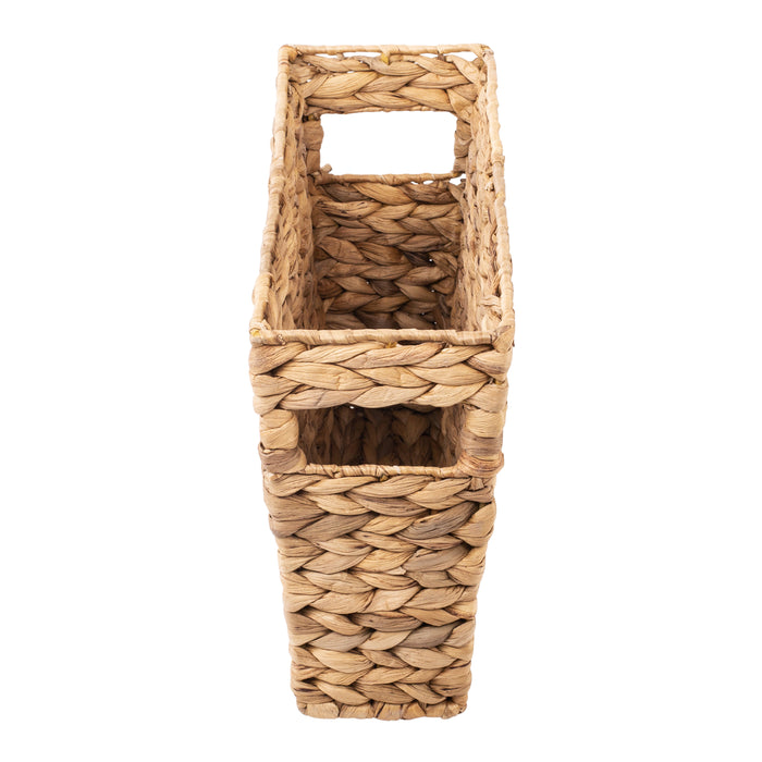 Honey Can Do Natural Water Hyacinth Tall Storage Basket