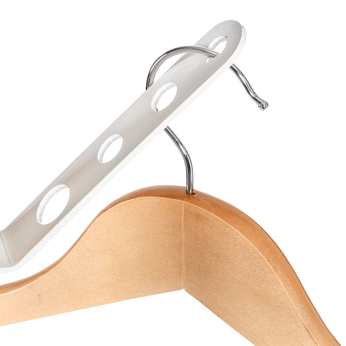 Honey Can Do Natural/White Freestanding Coat Rack With 6 Hooks