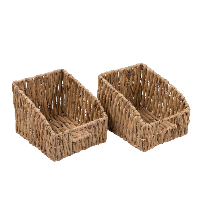 Honey Can Do Natural Wicker Open Storage Baskets (Set Of 2)