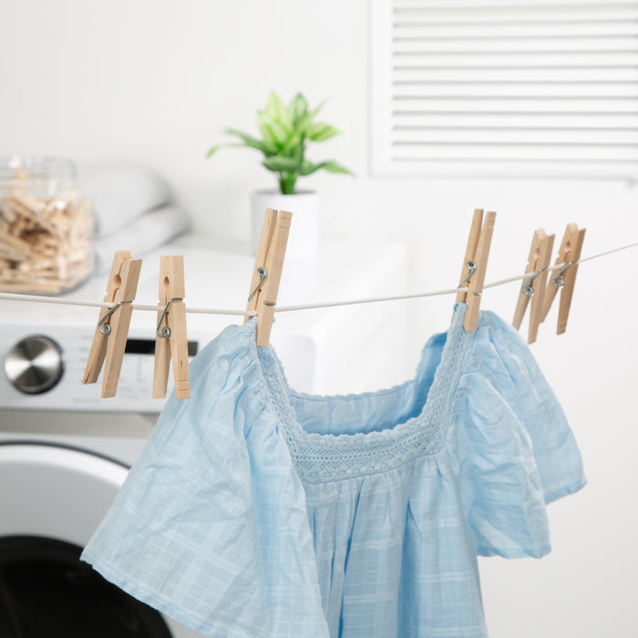 Honey Can Do Natural Wood Spring-Loaded Clothespins (24-Pack)