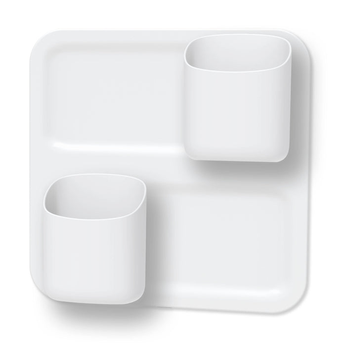 Honey Can Do Perch White Magnetic Wall Storage System (3-Piece Set)