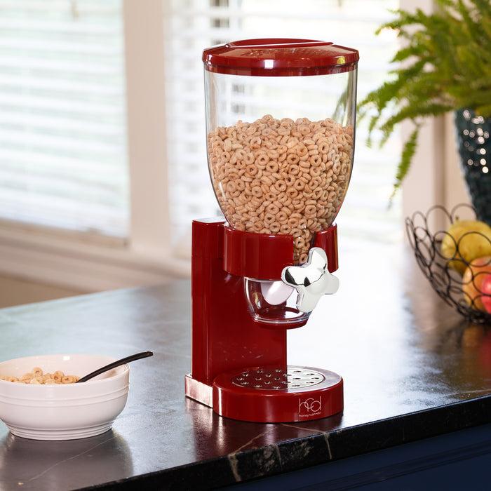 Honey Can Do Red 17.5-oz Cereal Dispenser With Portion Control