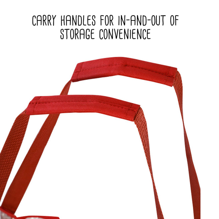 Honey Can Do Red/Clear Holiday Storage Bags With Handles (2-Pack)