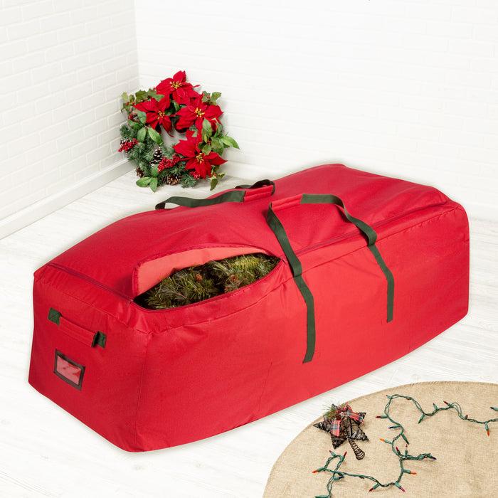 Honey Can Do Red Extra Large Rolling Holiday Tree Storage Bag (Up To 10 Feet)