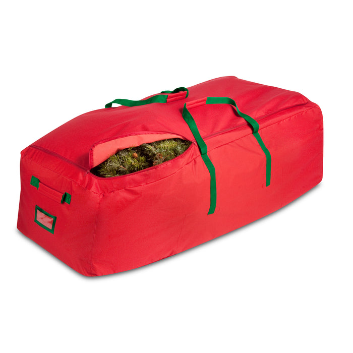 honey can do Red Extra Large Rolling Holiday Tree Storage Bag (Up to 10 Feet)