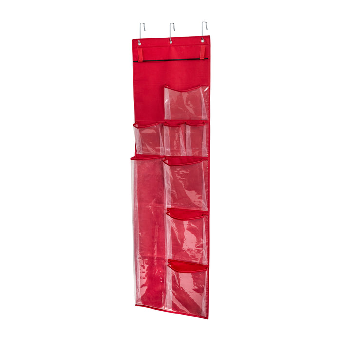 Honey Can Do Red Over-The-Door Holiday Gift Wrap Organizer