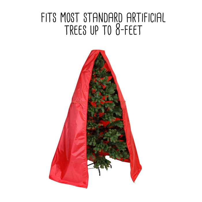Honey Can Do Red Upright Holiday Tree Storage Bag (Up To 8 Feet)