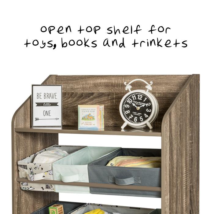 Honey Can Do Rustic Brown Explore + Store 48-Inch Toy Organizer