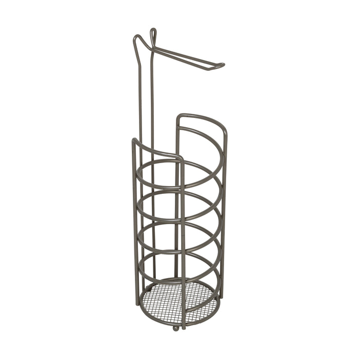 honey can do Satin Nickel 3 Roll Toilet Paper Holder and Dispenser