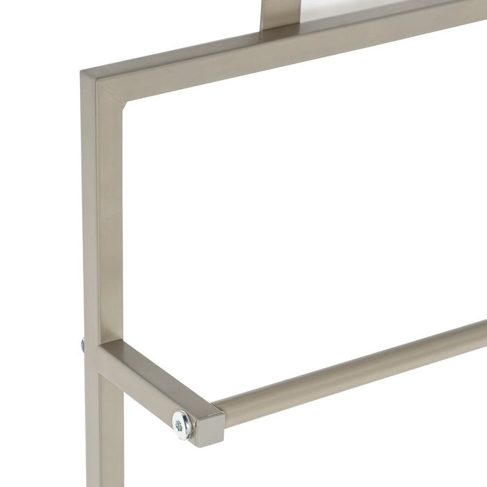 Honey Can Do Satin Nickel 3-Tier Over-The-Door Towel Rack